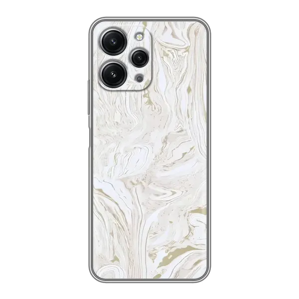 Чехол с принтом «Белый мрамор» для Xiaomi Redmi 12 (5G)