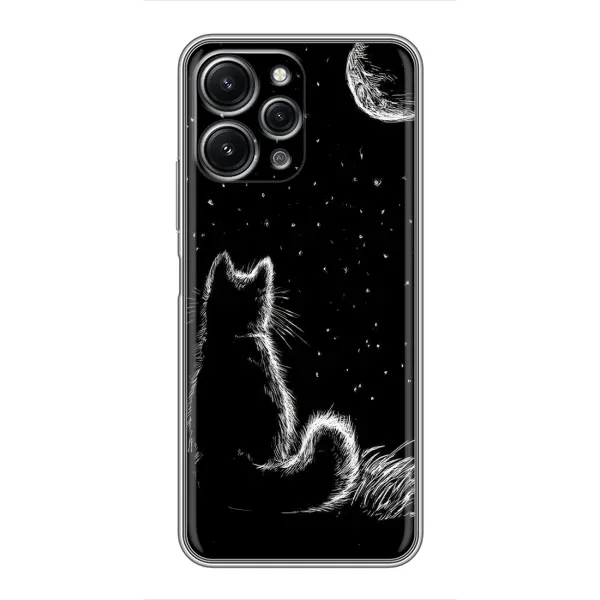 Чохол з принтом «Котик і місяць» для Xiaomi Redmi 12 (5G) Чохол з принтом «Котик і місяць» для Xiaomi Redmi 12 (5G)