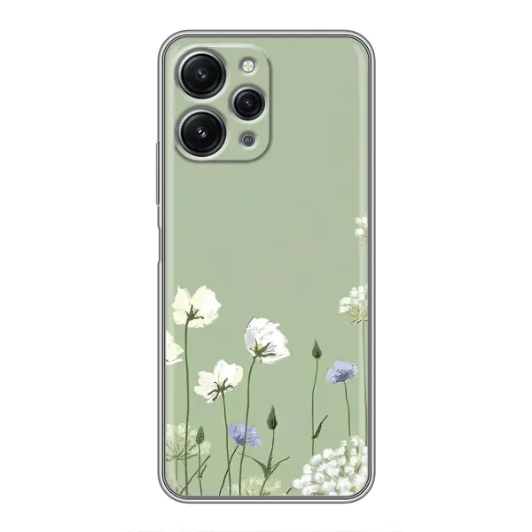 Чохол з принтом «Квіти на зеленому» для Xiaomi Redmi 12 (5G) Чохол з принтом «Квіти на зеленому» для Xiaomi Redmi 12 (5G)