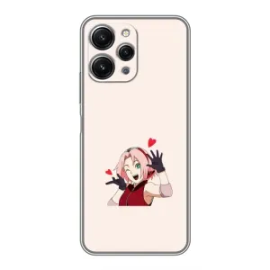 Чохли Персонажі Аніме Наруто для Xiaomi Redmi 12 (5G) (AlphaPrint) (Лайк Сакура)