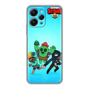 Чехлы Brawl Stars для Xiaomi Redmi 12 (5G) (AlphaPrint) (Тріо героїв)