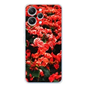 Чехлы с Цветами для Xiaomi Redmi 12 (VPrint) (Цветы красные)