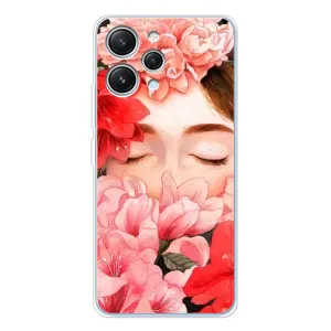 Чехлы (ART) Цветы на Xiaomi Redmi 12 (VPrint) (Глаза в цветах)