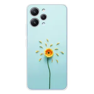 Чехлы с Цветами для Xiaomi Redmi 12 (VPrint) (Желтый цветок)