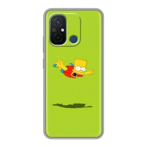 Чехол с Симпсонами для Xiaomi Redmi 12C (VPrint) (Барт Симпсон)