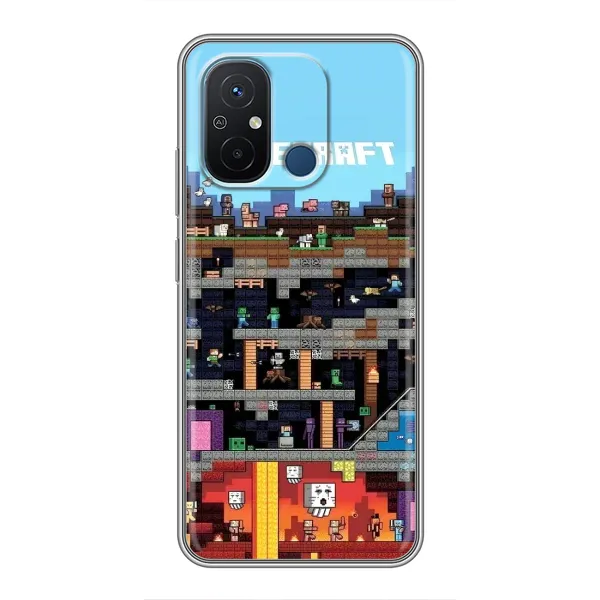 Чохол з принтом «фон Minecraft» для Xiaomi Redmi 12C