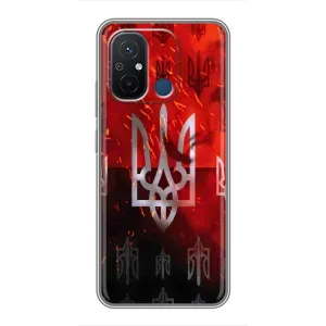 Украинские Чехлы для Xiaomi Redmi 12C с картинкой УПА (AlphaPrint) (ГЕРБ УПА)