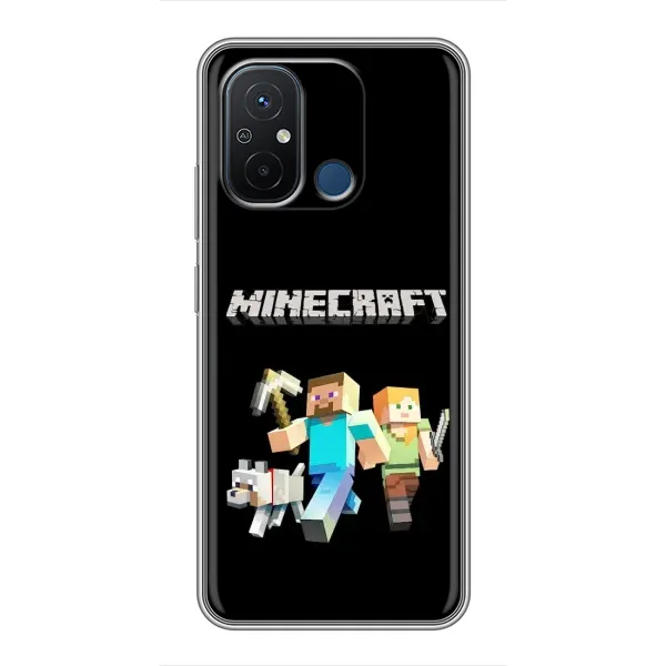 Чохол з принтом «герої Minecraft» для Xiaomi Redmi 12C