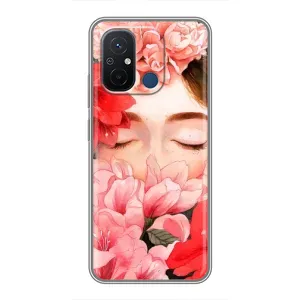 Чехлы (ART) Цветы на Xiaomi Redmi 12C (VPrint) (Глаза в цветах)