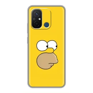 Чехол с Симпсонами для Xiaomi Redmi 12C (VPrint) (Гомер)