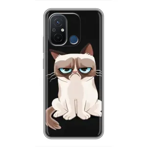Чохол з принтом для Xiaomi Redmi 12C (AlphaPrint) Модні коти (Сумний кіт)