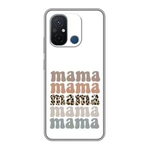 Чехол с принтом «Текстовый коллаж мама» для Xiaomi Redmi 12C