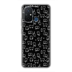Чохол з принтом для Xiaomi Redmi 12C (AlphaPrint) Модні коти (Маленькі котики)