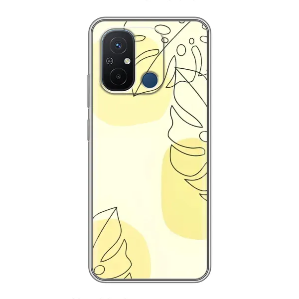 Чохол з принтом «Жовта монстера арт» для Xiaomi Redmi 12C