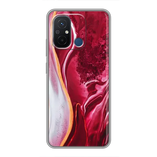 Чохол з принтом «Мрамор червоний» для Xiaomi Redmi 12C Чохол з принтом «Мрамор червоний» для Xiaomi Redmi 12C