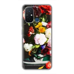 Бренднові Чохли для Xiaomi Redmi 12C - (PREMIUMPrint) (Nike цветы)