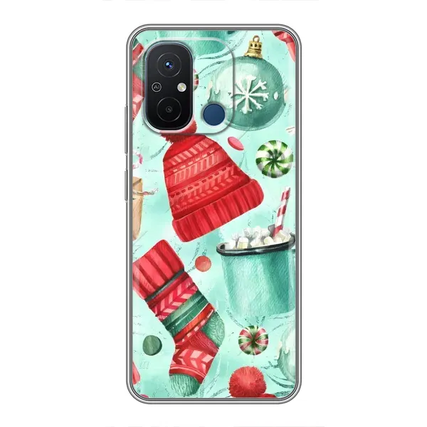 Чехол с принтом «Одежда НГ» для Xiaomi Redmi 12C Чехол с принтом «Одежда НГ» для Xiaomi Redmi 12C