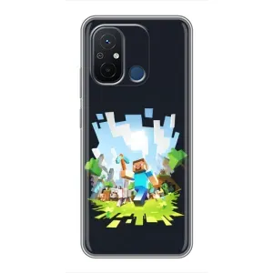Чохол Майнкрафт на Xiaomi Redmi 12C (AlphaPrint) Minecraft (персонажі Minecraft)