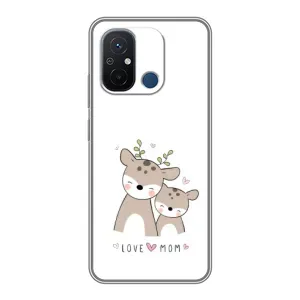 Чехол с принтом «Оленята мама и малыш» для Xiaomi Redmi 12C
