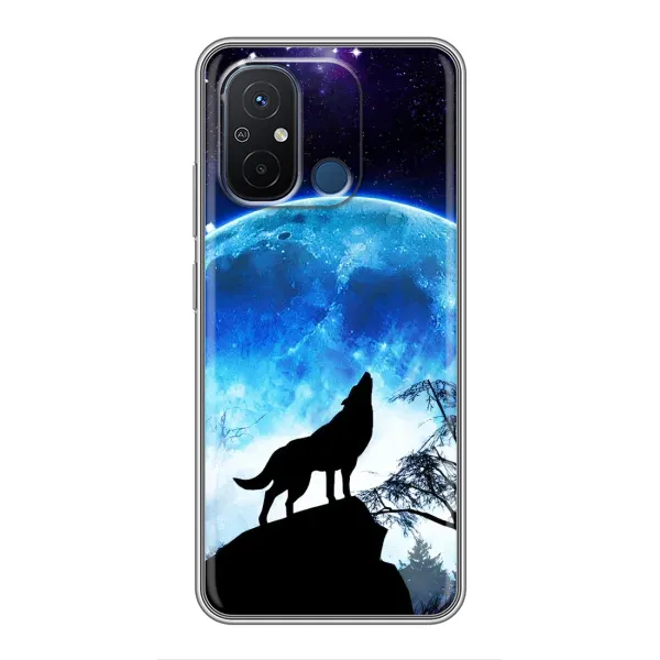 Чехол с принтом «Волк на луну» для Xiaomi Redmi 12C Чехол с принтом «Волк на луну» для Xiaomi Redmi 12C