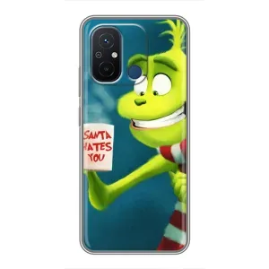 Різдвяні Чохли для Xiaomi Redmi 12C (VPrint) (Зелений Грінч)