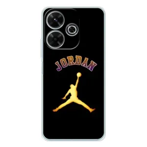 Чехлы для Xiaomi Redmi 13 - с картинкой JORDAN (AlphaPrint) (Jordan Gold)