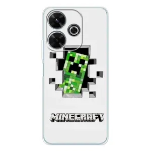 Чохол Майнкрафт на Xiaomi Redmi 13 (AlphaPrint) Minecraft (кріпер Майнкрафт)