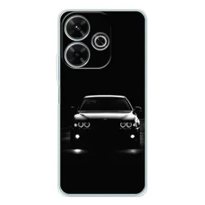 Чехол для Сяоми Редми 13 - с принтом БМВ (AlphaPrint) (Машина BMW)