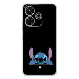 Чехол с принтом Стич на Xiaomi Redmi 13 (Стич на черном)
