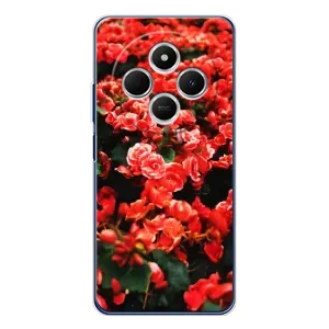 Чехлы с Цветами для Xiaomi Redmi 14C (VPrint) (Цветы красные)