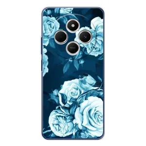 Чехлы (ART) Цветы на Xiaomi Redmi 14C (VPrint) (Голубые Бутоны)
