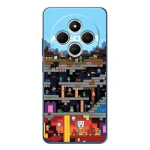 Чохол Майнкрафт на Xiaomi Redmi 14R 5G (AlphaPrint) Minecraft (фон Minecraft)