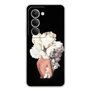 Чехлы (ART) Цветы на Xiaomi Redmi 15 5G (VPrint) (Белые цветы)