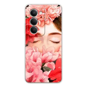 Чехлы (ART) Цветы на Xiaomi Redmi 15 5G (VPrint) (Глаза в цветах)
