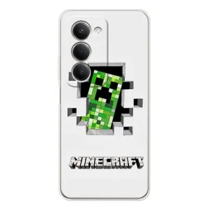 Чохол Майнкрафт на Xiaomi Redmi 15 5G (AlphaPrint) Minecraft (кріпер Майнкрафт)