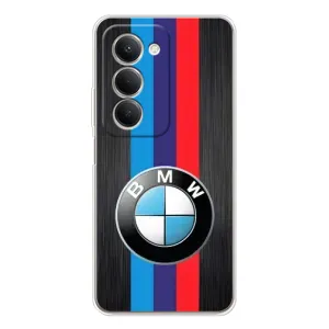 Чехол для Редми 15 - с принтом БМВ (AlphaPrint) (Лого BMW)