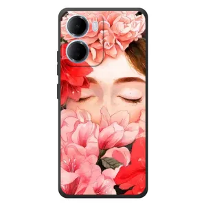Чехлы (ART) Цветы на Xiaomi Redmi 15a (VPrint) (Глаза в цветах)