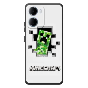 Чохол Майнкрафт на Xiaomi Redmi 15a (AlphaPrint) Minecraft (кріпер Майнкрафт)