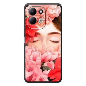 Чехлы (ART) Цветы на Xiaomi Redmi 17 (VPrint) (Глаза в цветах)