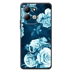 Чехлы (ART) Цветы на Xiaomi Redmi 17 (VPrint) (Голубые Бутоны)