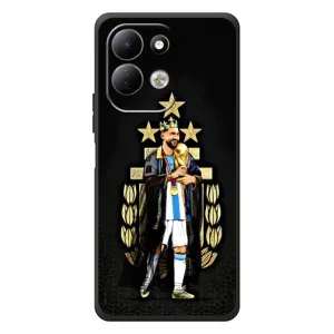 Чехлы для Xiaomi Redmi 17 (Leo чемпион) (AlphaPrint) (Месси Король)