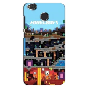 Чохол Майнкрафт на Xiaomi Redmi 4X (AlphaPrint) Minecraft (фон Minecraft)