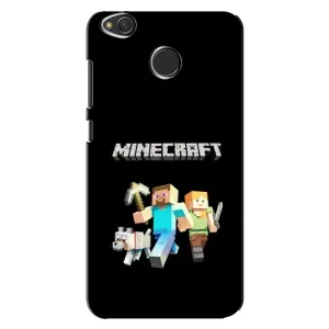 Чохол Майнкрафт на Xiaomi Redmi 4X (AlphaPrint) Minecraft (герої Minecraft)