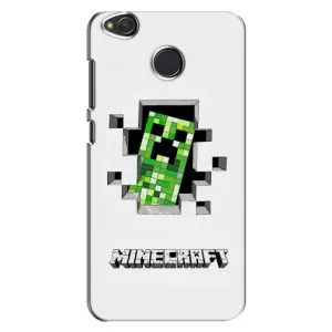 Чохол Майнкрафт на Xiaomi Redmi 4X (AlphaPrint) Minecraft (кріпер Майнкрафт)