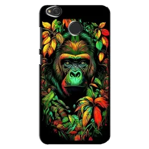 Чохол з Мавпами Xiaomi Redmi 4X - (AlphaPrint) (Мавпа в квітах)