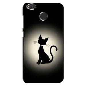 Чохол з принтом для Xiaomi Redmi 4X (AlphaPrint) Модні коти (Силует котика)