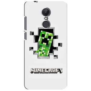 Чохол Майнкрафт на Xiaomi Redmi 5 Plus (AlphaPrint) Minecraft (кріпер Майнкрафт)