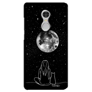 Чохол з малюнком кіт на Xiaomi Redmi 5 (Дівчина з котом)