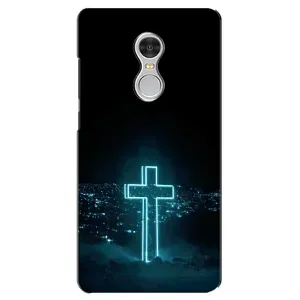 Чехол для Xiaomi Redmi 5 (AlphaPrint) - (Христианские) (Крест и город)