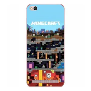 Чохол Майнкрафт на Xiaomi Redmi 5A (AlphaPrint) Minecraft (фон Minecraft)